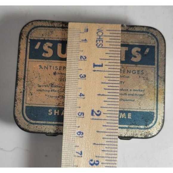 Vintage 1950/60s Sucrets Antiseptic Throat Lozenges Tin - Empty - Picture 5 of 6